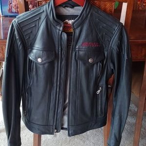 Harley Davidson Vintage Leather Motorcycle Jacket